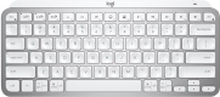 Logitech MX Keys Minimalist Wireless Illuminated Keyboard - Tastatur - trådløs - 2.4 GHz - Pale Grey - Nordic