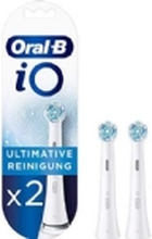 Oral-B iO Series Ultimate Clean Tannbørstehoveder - Hvit - 2-pak