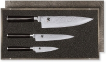 kai DMS-300, Kniv / Skjærer eske sett, Stål, Tre, Rustfritt stål, Sort, Japan