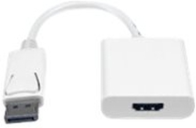 MicroConnect - Video adapter - DisplayPort hann til HDMI hunn - hvit - 4K-støtte, aktiv