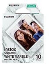 Fujifilm Instax Square White Marble - Hurtigvirkende fargefilm - 10 eksponeringer