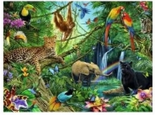 Ravensburger XXL - Animals in the Jungle - puslespill - 200 deler