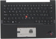 Sunrex - Erstatningstastatur for bærbar PC - med Trackpoint - bakbelysning - Sveitsisk - med toppdeksel - for ThinkPad X1 Carbon Gen 9 20XW, 20XX