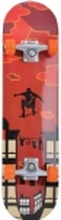 Schildkrot Kicker Parkour skateboard brun-oransje-svart (510602)