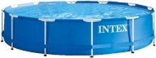 Intex Metal Frame Pool Set, 6.503L, 366x76 cm, inkl. filterpumpe