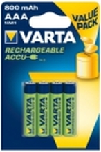 Varta Rechargable Accu - Batteri 4 x AAA-type - NiMH - (ladbare) - 800 mAh