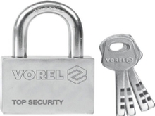 Vorel Cast iron coated 50mm padlock with 4 keys 77005