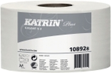 Toiletpapir Katrin Plus 2-lag Ø18 cm 160 m hvid - (karton á 12 ruller)