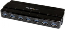 StarTech.com 7 Port USB 3.0 Hub – Up To 5 Gbps – 7 x USB – Universal Multi Port USB Extender for Your Desktop – USB Powered (ST7300USB3B) - Hub - 7 x SuperSpeed USB 3.0 - stasjonær - for P/N: BNDTBUSB3142, PEXUS313AC2V, PEXUSB311A1E, PEXUSB312A2, PEXUSB31