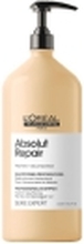 L’Oréal Paris ABSOLUT REPAIR, Profesjonell, Sjampo, Fint hår, Tykt hår, 1500 ml, Reparere, Shine (lys), Utjevning, Pumpe flaske