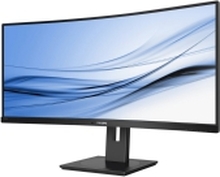 Philips 345B1C - LED-skjerm - kurvet - 34 (34 synlig) - 3440 x 1440 WQHD @ 100 Hz - VA - 300 cd/m² - 3000:1 - 5 ms - 2xHDMI, DisplayPort - høyttalere - svart tekstur
