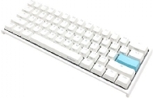 Ducky ONE 2 Mini Gaming Tastatur, MX-Blue, RGB-LED, weiß (DE)