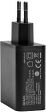 DELTACO USBC-AC137 - Strømadapter - 36 watt - PD - 2 utgangskontakter (USB, 24 pin USB-C) - svart