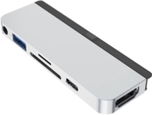 HYPER HD319B, USB 3.2 Gen 1 (3.1 Gen 1) Type-C, Sølv, MicroSD (TransFlash), SD, 3.5mm, HDMI, USB 2.0, USB 3.2 Gen 1 (3.1 Gen 1) Type-A, USB 3.2 Gen 2 (3.1 Gen 2) Type-C, Aluminium, FCC, CE