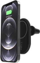 Belkin BoostCharge - Trådløs ladeholder for bil - 10 watt - svart - for Apple iPhone 12, 12 mini, 12 Pro, 12 Pro Max