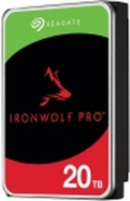 Seagate IronWolf Pro ST20000NE000 - Harddisk - 20 TB - intern - 3.5 - SATA 6Gb/s - 7200 rpm - buffer: 256 MB - med 3-års Seagate Rescue Data Recovery