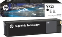 HP 973X - Høy ytelse - svart - original - PageWide - blekkpatron - for PageWide Managed MFP P57750, P55250 PageWide Pro 452, 477