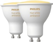 Philips Hue White Ambiance - GU10-pærer - 2-pakning