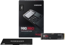 Samsung 980 PRO MZ-V8P1T0BW - SSD - kryptert - 1 TB - intern - M.2 2280 - PCIe 4.0 x4 (NVMe) - buffer: 1 GB - 256-bit AES - TCG Opal Encryption - for Intel Next Unit of Computing 12, 13