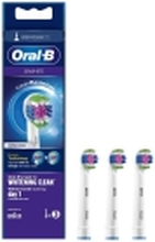 Oral-B 3D White CleanMaximiser - Utskiftningsbørstehode - for tannbørste - hvit (en pakke 3) - for ProfessionalCare 3000 ProfessionalCare 5000 7000 Pulsonic SmartSeries Vitality