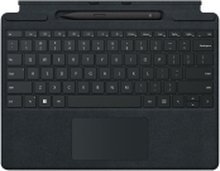 Microsoft Surface Pro Signature Keyboard - Tastatur - med styreplate, akselerometer, lagrings- og ladebakke for Surface Slim Pen 2 - Nordisk (dansk/finsk/norsk/svensk) - svart - kommersiell- for Surface Pro 8, Pro X