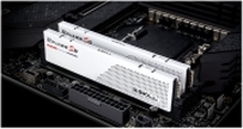 G.Skill Ripjaws S5 - DDR5 - sett - 32 GB: 2 x 16 GB - DIMM 288-pin - 5200 MHz / PC5-41600 - CL36 - 1.2 V - ikke-bufret - ikke-ECC - matt hvit