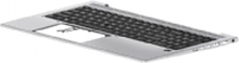 HP - Erstatningstastatur for bærbar PC - bakbelysning - Dansk - med toppdeksel - for EliteBook 850 G8