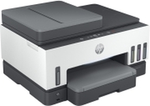 HP Smart Tank 7605 All-in-One - Multifunksjonsskriver - farge - ink-jet - påfyllbar - Letter A (216 x 279 mm)/A4 (210 x 297 mm) (original) - A4/Legal (medie) - opp til 13 spm (kopiering) - opp til 15 spm (trykking) - 250 ark - USB 2.0, Wi-Fi(n), Bluetooth