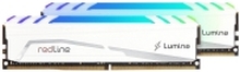 Mushkin Redline Lumina - DDR4 - sett - 64 GB: 2 x 32 GB - DIMM 288-pin - 3600 MHz / PC4-28800 - CL18 - 1.35 V - ikke-bufret - ikke-ECC - hvit