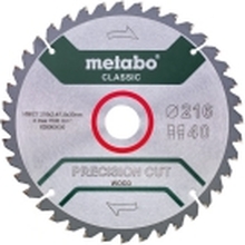 Metabo Classic Precision Cut Wood - Sirkelformet sagblad - 216 mm - 40 tenner