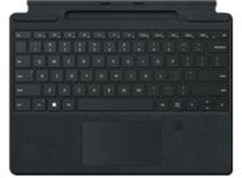Microsoft Surface Pro Signature Keyboard with Fingerprint Reader - Tastatur - med styreplate, akselerometer, lagrings- og ladebakke for Surface Slim Pen 2 - QWERTY - Nordisk (dansk/finsk/norsk/svensk) - svart - kommersiell - for Surface Pro 8, Pro X