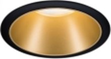 Paulmann Cole, Innsunket spotlight, GU10, 1 ampuller, LED, 10 W, Sort, Gull