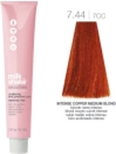 Milk Shake Smoothie Semi-Perm - ammonia-free hair dye 100ml, color palette - 7.44 | 7CC || Intense Medium Copper Blonde