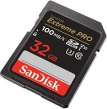 SanDisk Extreme Pro - Flashminnekort - 32 GB - Video Class V30 / UHS-I U3 / Class10 - SDHC UHS-I