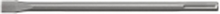 Fischer 504286, Rotasjons hammer, Flat meisel-borekrone, 2,5 cm, 400 mm, Flis, Murverk, Naturstein, Betong, 6 mm