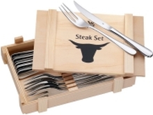 WMF Ranch - Steak knife/fork set - 12 stk. - 24 cm - rustfritt stål