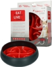 Eat Slow Live Longer Tumble Feeder Red 1 st