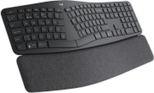 Logitech ERGO K860 Split Keyboard for Business - Tastatur - trådløs - Bluetooth LE - QWERTY - Pan Nordic - grafitt