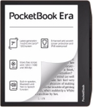 PocketBook Era - eBook-leser - Linux 3.10.65 - 64 GB - 7 16 grånivåer (4-bts) E Ink Carta (1264 x 1680) - berøringsskjerm - Bluetooth - solnedgangskobber