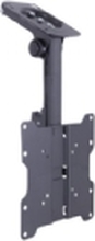Multibrackets M VESA Flip Down - Monteringssett (monteringsplate, monteringsarm) - for LCD-skjerm - svart - skjermstørrelse: 15-37 - takmonterbar, skranke, under skap