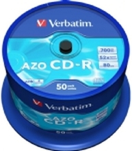 Verbatim CD-R/50/Cake 700MB 52x Crystal AZO 43343
