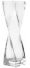 LEONARDO Swirl, Firkantet vase, Glass, Gjennomsiktig, Gjennomsiktig, 200 mm, 50 mm