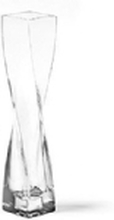 LEONARDO Swirl, Firkantet vase, Glass, Gjennomsiktig, Gjennomsiktig, Inne & Ute, CE