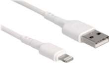 Delock - Lightning-kabel - USB hann til Lightning hann - 30 cm - hvit