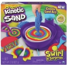 Kinetic Sand Swirl N’ Surprise, Kinetisk sand for barn, 3 år, Flerfarget