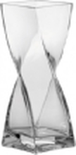 LEONARDO Swirl, Firkantet vase, Glass, Gjennomsiktig, Gjennomsiktig, CE, 300 mm