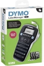 DYMO Labelmanager 160 Value Pack merkeenhet Egnet for etiketttape: D1 12 mm, 9 mm, 6 mm (2181012)