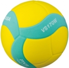 Volleyball MIKASA VS170W blå-gul størrelse 5 for barn (5)