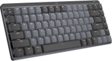 Logitech MX Keys Mechanical Mini (For Mac) - Tastatur - bagbelyst - Bluetooth, 2,4 GHz - Pan Nordic - smakskontakt: GL Tactile - Grafit