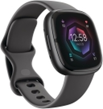 Fitbit Sense 2 - 40 mm - grafitt - smartklokke med bånd - grafitt - håndleddstørrelse: up to 209 mm - NFC, Bluetooth